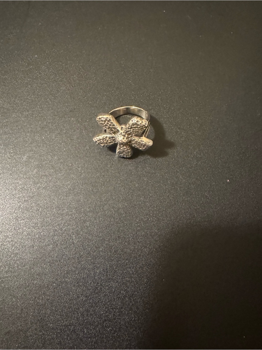 Silpada Textured Silver Floral Ring